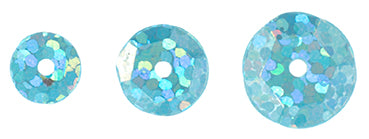 Sequins Round Cup - 6-10mm - Hologram Sky Blue (Pack)