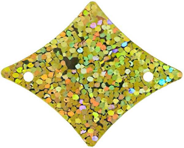 Sequins Diamond - 30mm - Hologram Yellow (Pack)