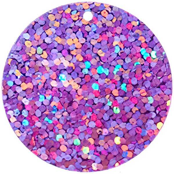 Sequins Round Spangle - 30mm - Hologram Pink (Pack)