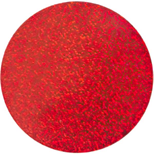 Sequins Round No Hole - 80mm - Hologram Red (Pack)
