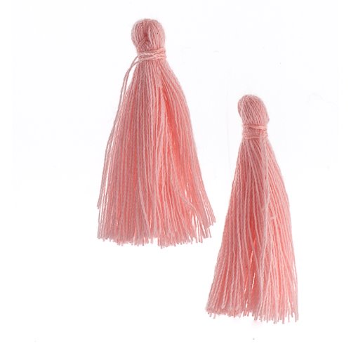 Components - 1in Cotton Tassels - Rosewater (Pack of 20)