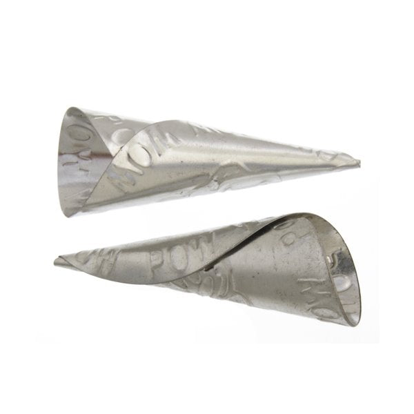 Findings - Jingle - 64mm Embossed Jingle Cone Tulip - Aluminum (25)