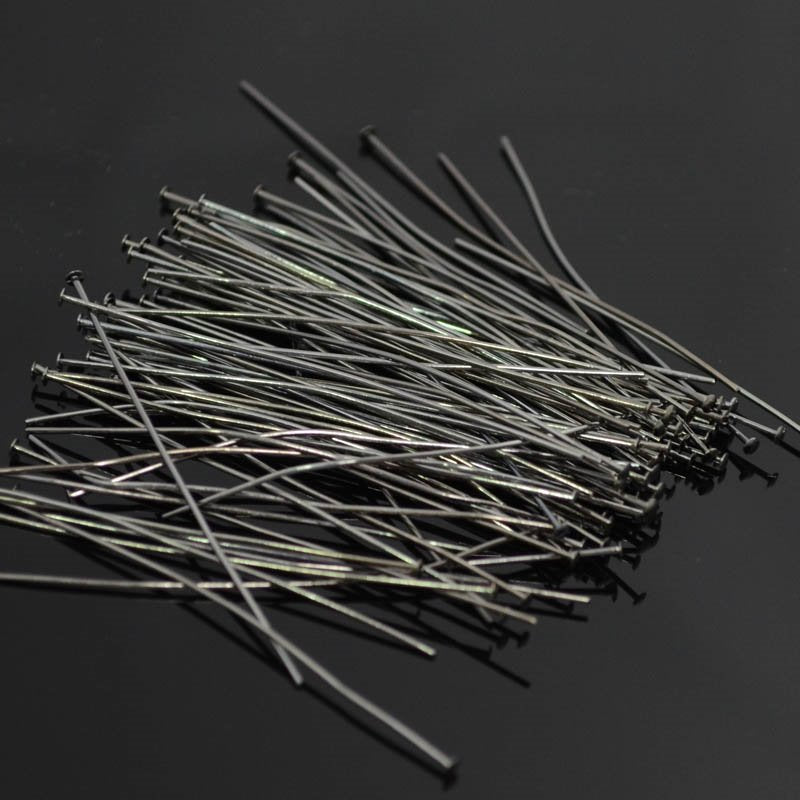 Headpins - 2in / 22ga Flat Head - Gunmetal (100)