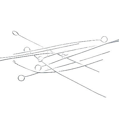 EYEpins - 1.5in / 24ga - Bright Silver (100)