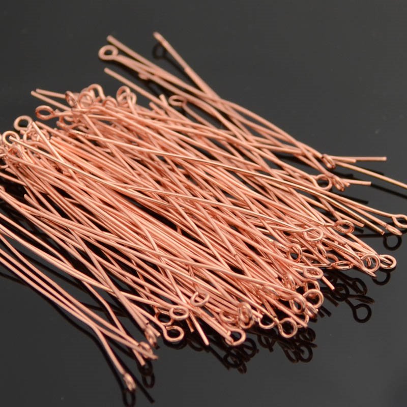 EYEpins - 2in / 22ga - Bright Copper (100)