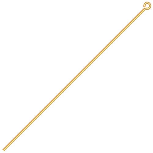 EYEpins - 2.5in / 22ga - Goldplated (10g)