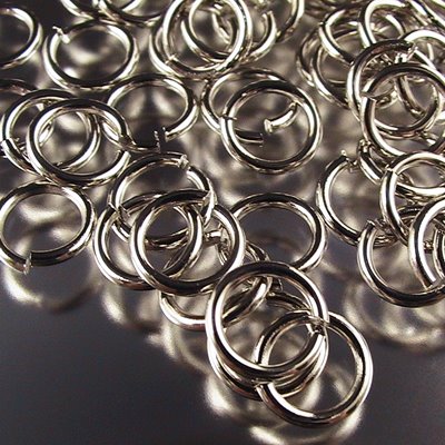 Jump Rings Open - 7mm - Nickel (5 grams)