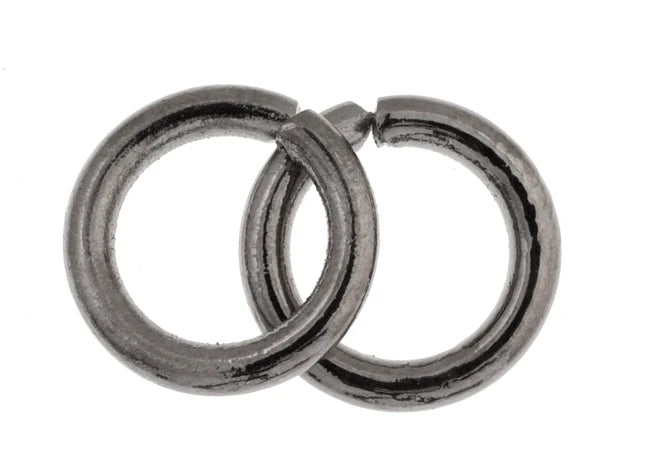 Jump Rings Open - 9mm - Gunmetal (10g)
