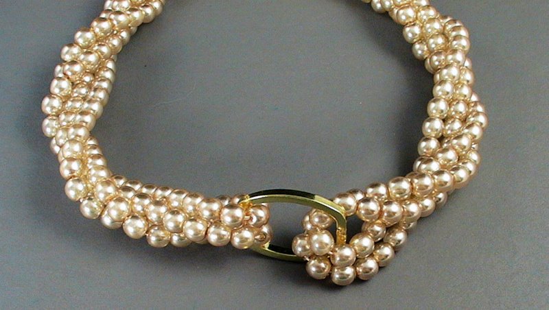 Clasp - Pearl Shortener - Antique Gold (2)