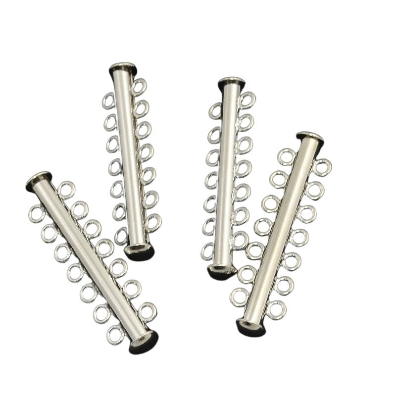 Clasp - 7-Strand - Slide Tube - Nickel Coloured