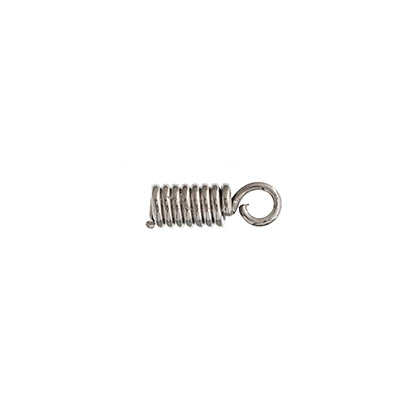 Findings - ID 2mm - Coil end connector for Leather - Nickel (10)