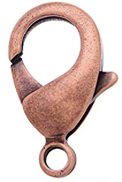 Lobster Clasp - 10mm - Antique Copper (50)