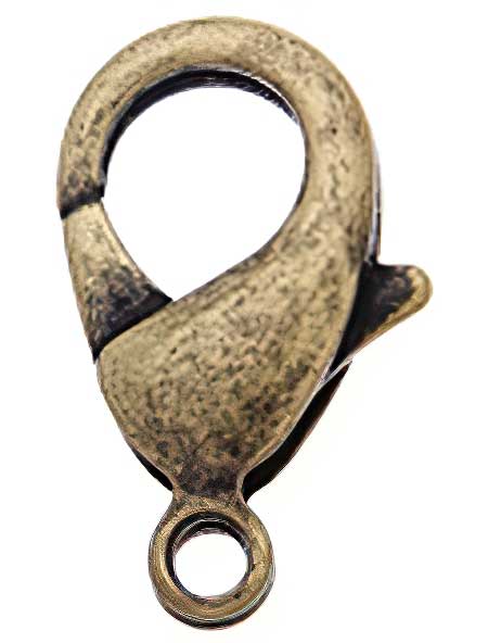 Lobster Clasp - 10mm - Antiqued Gold (50)