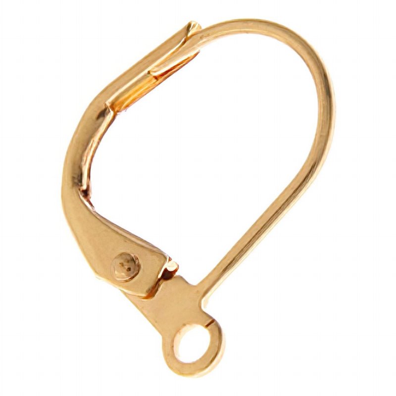 Earring - Euro-style Leverback - Goldtone (50)