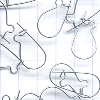 Earring - Plain Kidney Wire - Surgical Steel (20)
