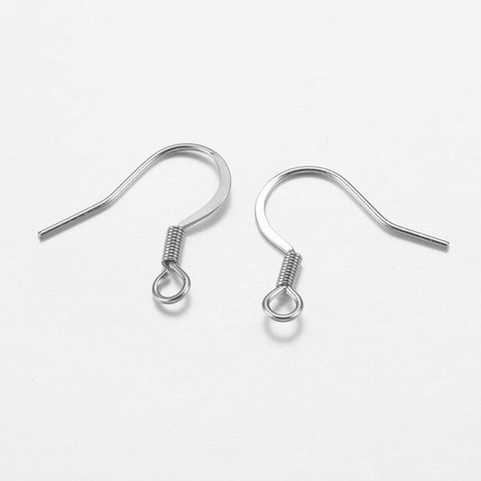 Earring - French Style Classic Fishhook - Surgical Steel (100)
