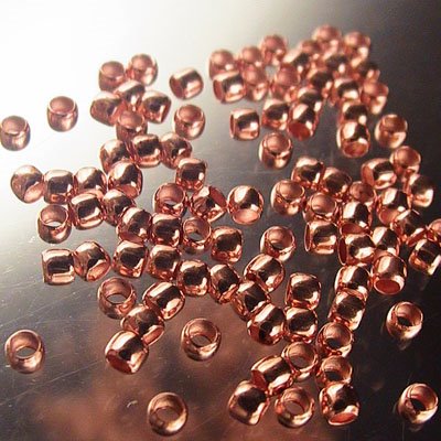 Crimp Beads - 2mm - Bright Copper (1000)