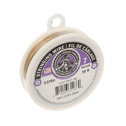 Gudebrod 30ft 0.018in 7Str   SatGold 30ft