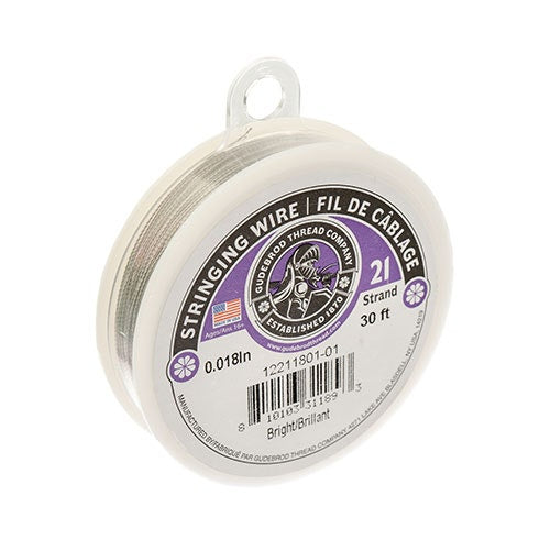 Gudebrod 30ft 0.018in 21Str   Bright 30ft