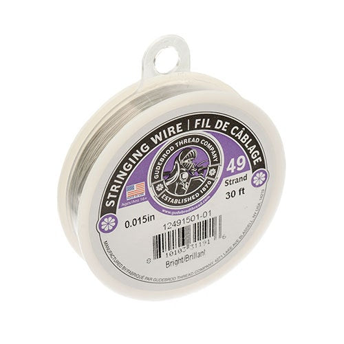 Gudebrod 30ft 0.015in 49Str   Bright 30ft