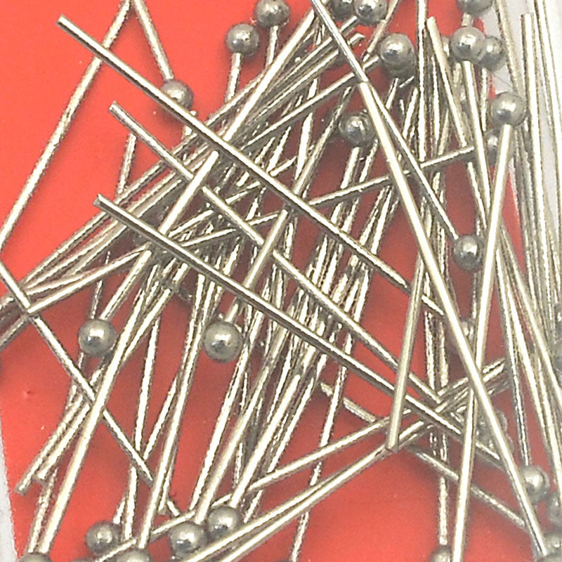 Headpins - 1in / 22ga Ball - Stainless Steel (50)