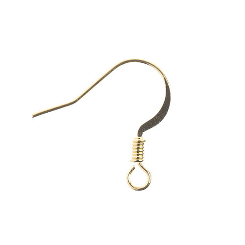 Must-Have Finding - 18mm Earwire w/ Coil - Gold (60pcs)