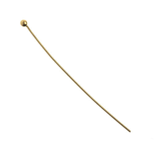 Must-Have Finding - 1.5in /24ga Ball Head Pins - Gold (76pcs)