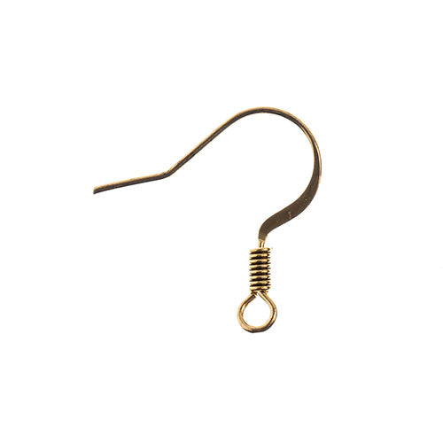 Must-Have Finding - 18mm Earwire w/ Coil - Antique Gold (60pcs)