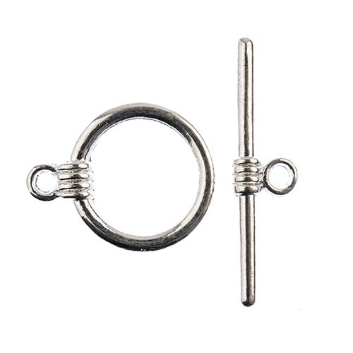 Must-Have Finding - 14mm Toggle Clasp - Silver (7pcs)