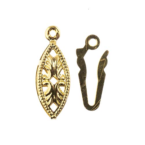 Must-Have Finding - 6x20mm Fish Hook Clasp Set - Gold (9pcs)