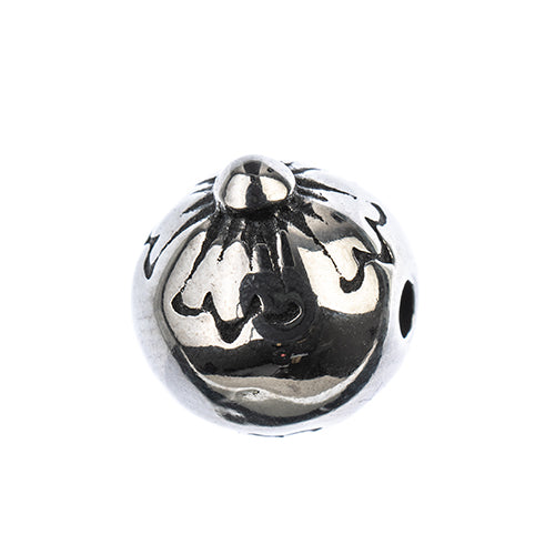 Bead - 10mm Side Daisy - Stainless Steel (5)