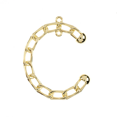 Pendant Chain Half Circle    Gld 3pcs