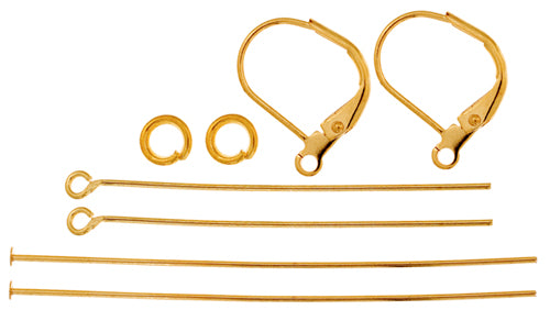 Earring - Earring Kit - Bright Gold Plated
