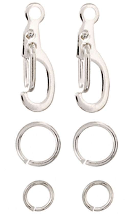 Lobster Clasp - Spring Ring / Clip Style - Silverplated (Pack)