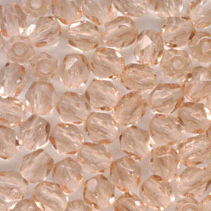 Fire Polish Faceted Round - 4mm - Rosaline (50)