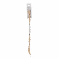 Crystal Lane Designer Strands - Rounds and Rondelles - Hint of Rose (7in Strand
