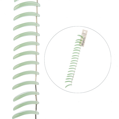 Long Leaf - Opaque Green (7in Strand)