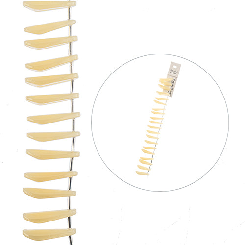 Long Petal - Opaque Yellow (7in Strand)