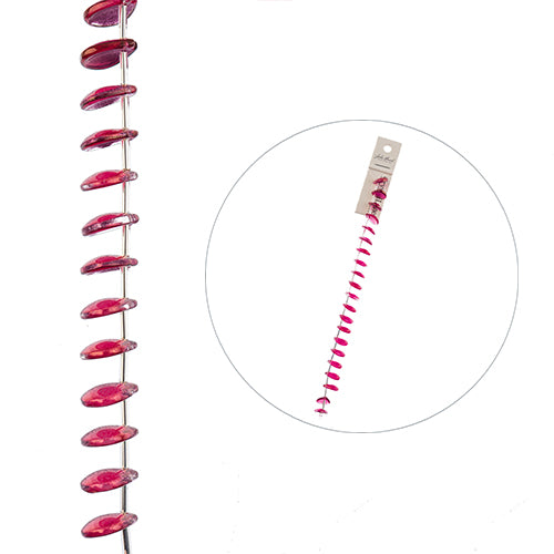 Petals - Crystal and Red (7in Strand)