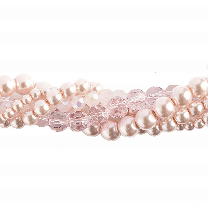 Bead Mix - Crystal Lane Twisted Bead Strands - Camelia (Pack)