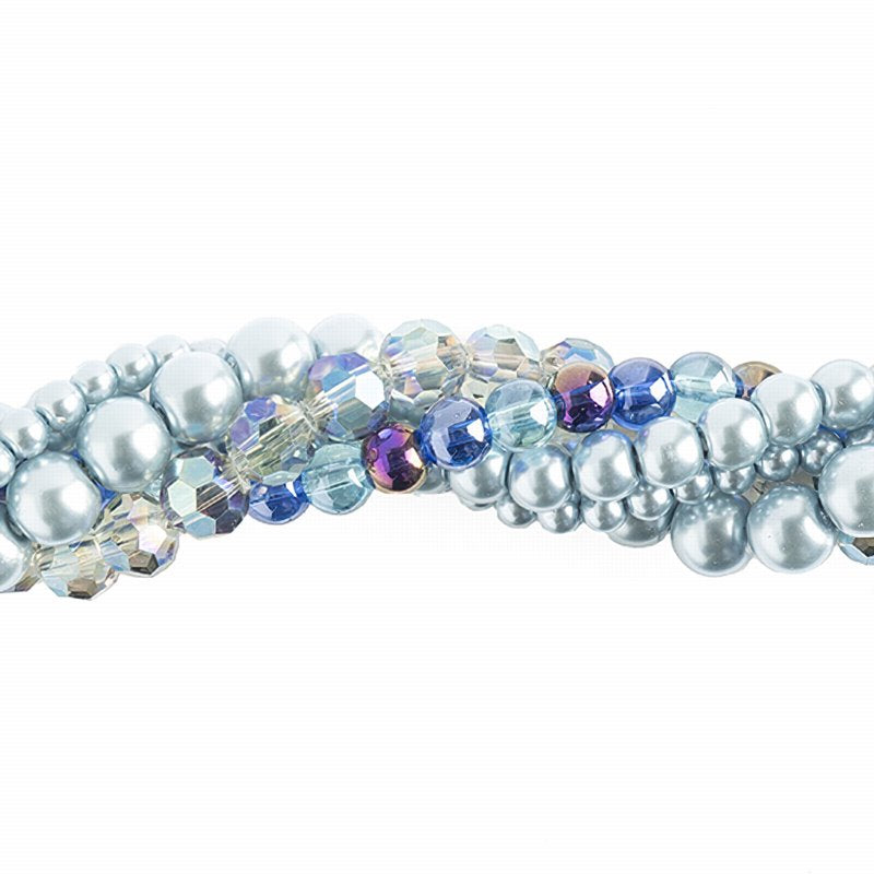 Bead Mix - Crystal Lane Twisted Bead Strands - Gentian (Pack)