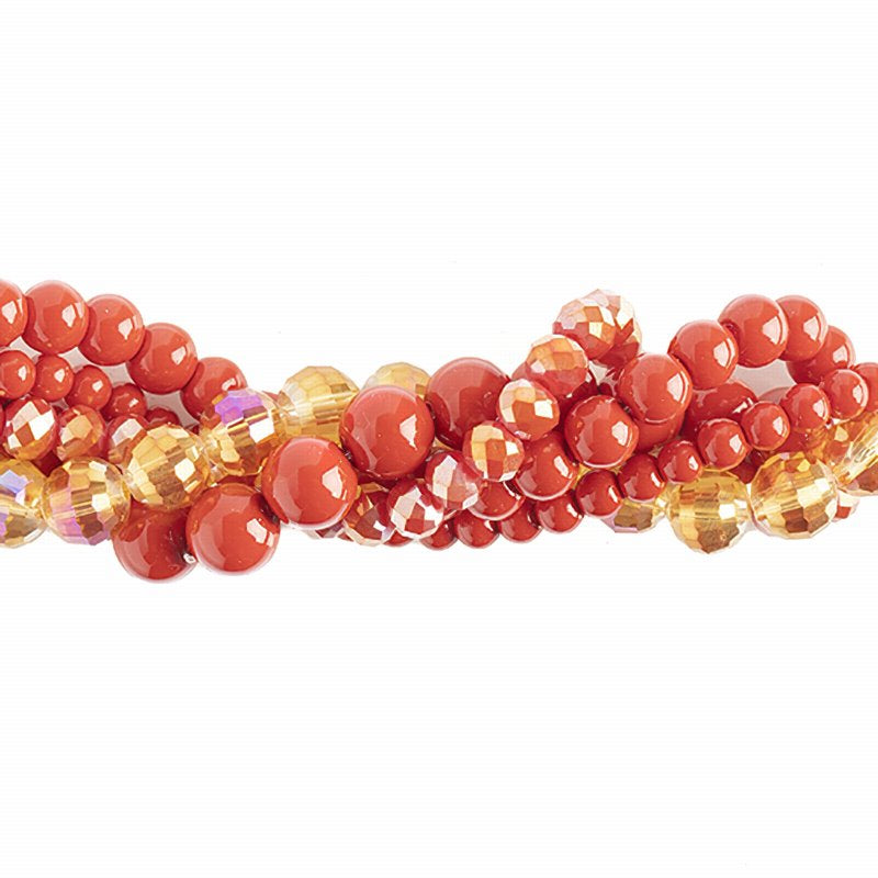 Bead Mix -  Crystal Lane Twisted Bead Strands - Anthurium (Pack)