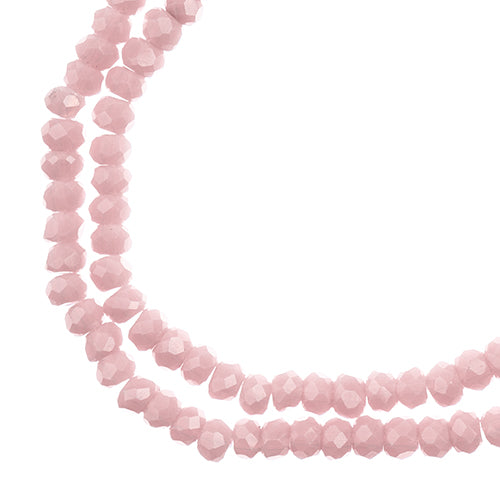 Crystal Lane(tm) Faceted Donut Rondelle - 1.5x2.5mm - Opaque Light Purple (stran