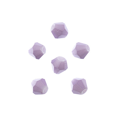 Crystal Lane(tm) - 6mm Bicone - Opaque Light Purple (strand)