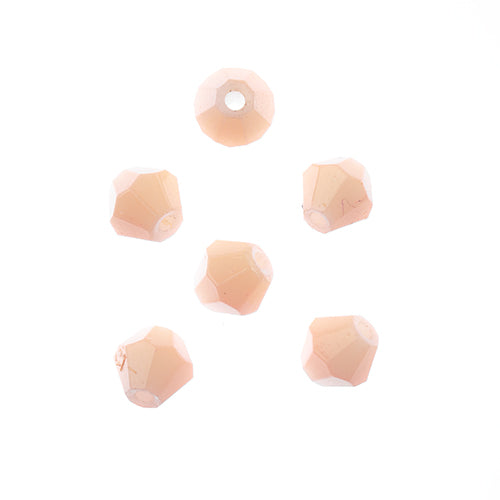 Crystal Lane(tm) - 8mm Bicone - Opaque Cream (strand)