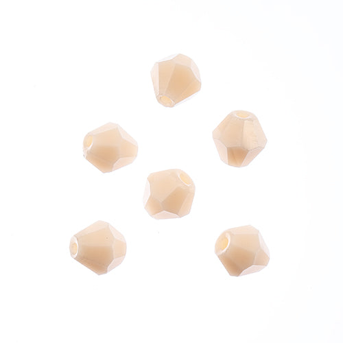 Crystal Lane(tm) - 8mm Bicone - Opaque Light Cream (strand)