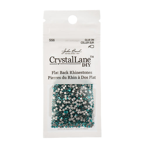 Crystal Lane DIY - ss6 (2mm) - Flatback Rhinestones - Blue Zircon (1440pcs)