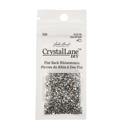Crystal Lane DIY - ss6 (2mm) - Flatback Rhinestones - Hematite (1440pcs)