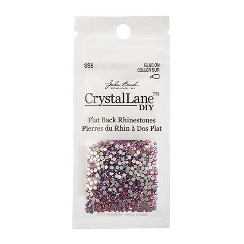 Crystal Lane DIY - ss6 (2mm) - Flatback Rhinestones - Siam AB (1440pcs)