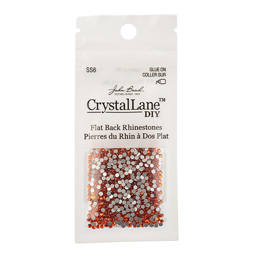 Crystal Lane DIY - ss6 (2mm) - Flatback Rhinestones - Orange (1440pcs)
